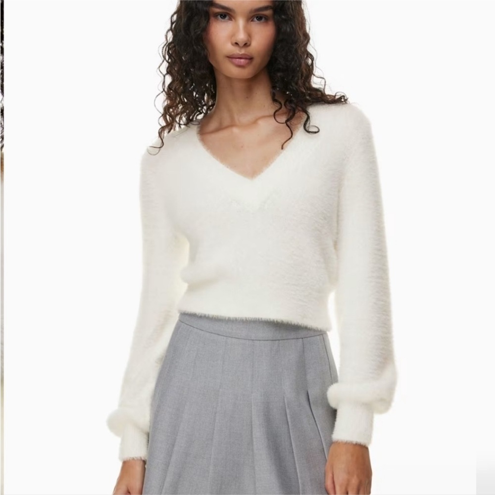 Aritzia Sunday Best Kitten V-Neck Sweater